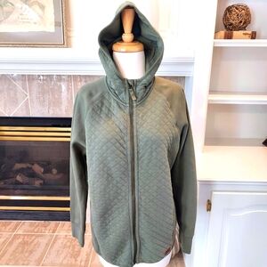 LL Bean Quilted Full-Zip Hoodie